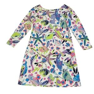 Ana Clare Vibrant Floral Long Sleeve Dress